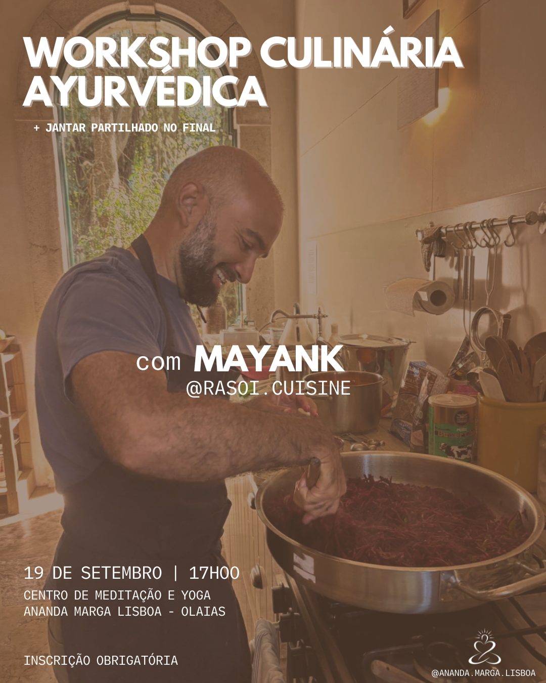Workshop de Culinária Ayurvédica com Mayank
